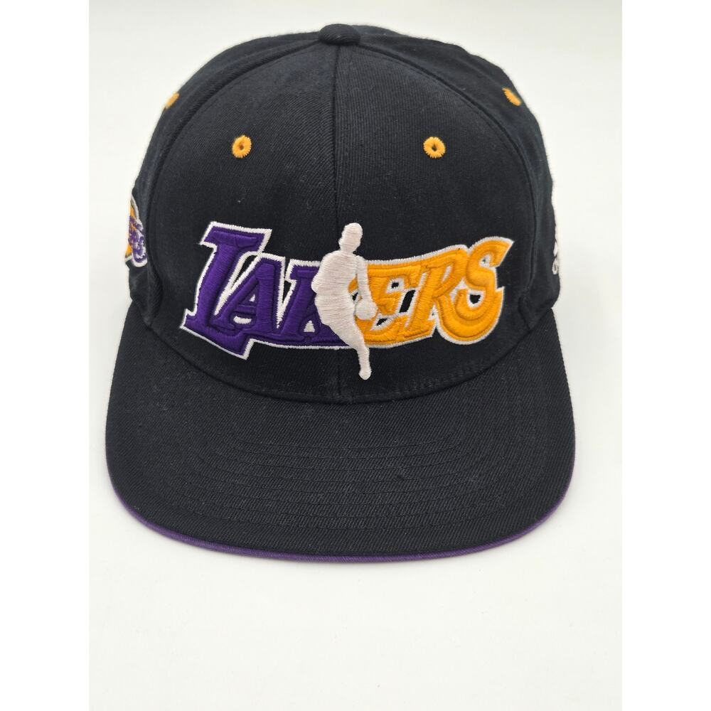 Adidas Los Angeles Lakers NBA Draft Fitted Hat L/XL Black Climalite Cap